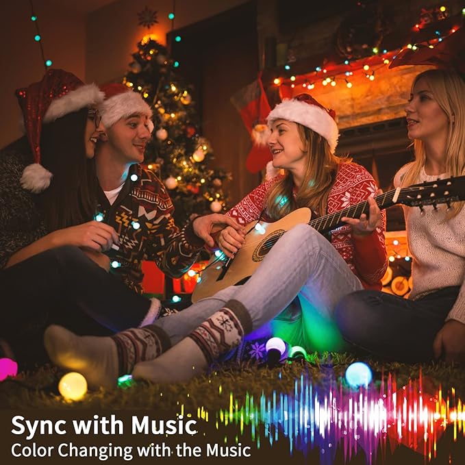 Smart Multicolor Changing Christmas Lights, 262ft 800 RGB LEDs WiFi App Control Fairy Light RGB Dimmable Christmas Tree Lights Compatible with Alexa,IP65 Waterproof(2.4GHz)