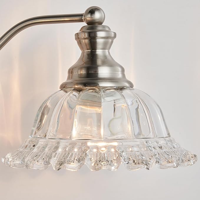 XIEDUN Brushed Nickel Bathroom Vanity Light Fixture 3 Light Vanity Lights for Bathroom Vanity Light Fixtures