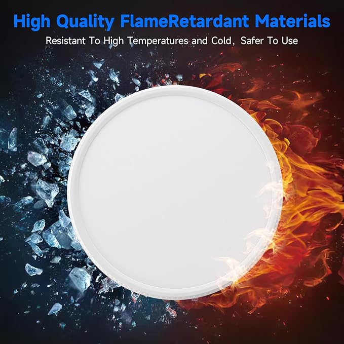 7.5Inch LED Ceiling Lights, 5 Colors Selectable (3000K/3500K/4500K/5000K/6000K) Flush Mount Ceiling Lights, Ultra Thin LED Lights Fixtures 0.87Inch for Dinning Room