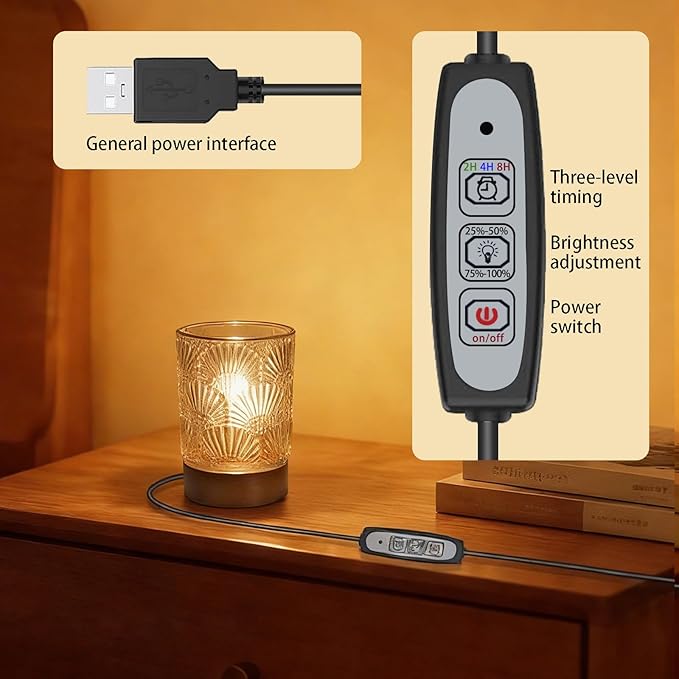 Night Light Bedside Lamp Touch and Dimmable Tabletop Brightness Adjustable for Adults, in Bed at Night Put on Table, Headboard, Dorm,Bedroom (Fan Shaped Pattern)