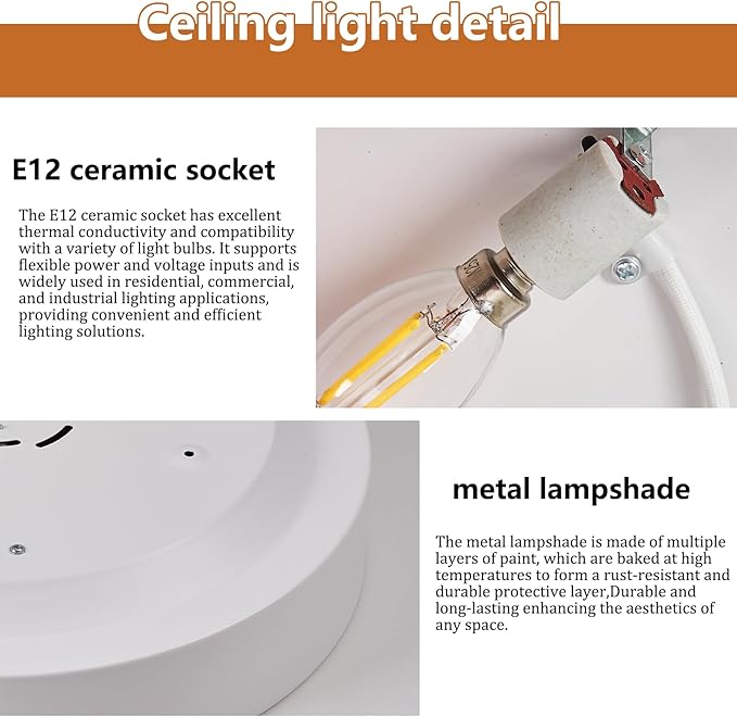 Modern White Flush Mount Ceiling Light, 2-Lights Round Ceiling Light, Minimalistic Ceiling Lamp Acrylic Shade Lighting Fixture for Bedroom Laundry Room Bathroom Hallway(11.8 Inch)