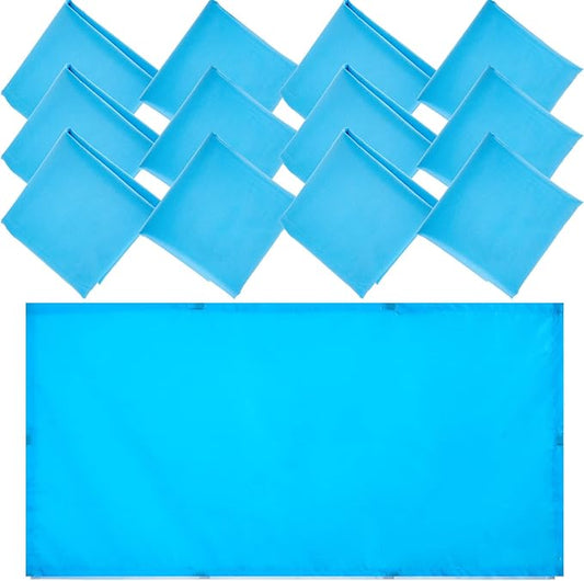 Hortsun 12 Pcs Fluorescent Light Covers 2 x 4 ft Classroom Ceiling Light Cover Magnetic Filters Fluorescent Diffuser Covering for Classroom Office Hospital Drop Ceiling(Blue)