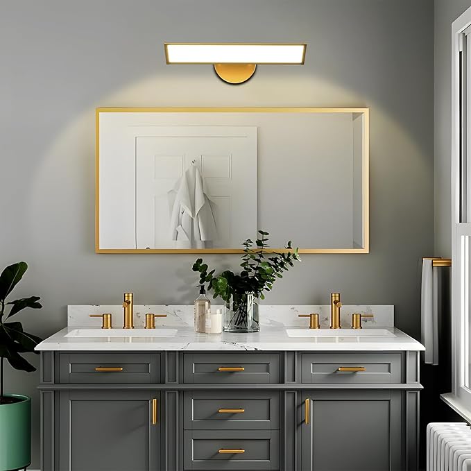 Lightdot 180° Rotatable Light Panel Bathroom Vanity Lights - 17.7IN Adjustable LED Bathroom Light Fixture, Wall Mounted Illumination for Living Room, Shower Mirror, Dressing Table-G0508
