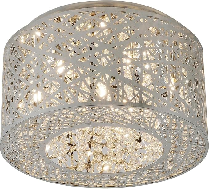 16294-PCCWX7 Troy 7 Light 15.75 inch Polished Chrome Flush Mount Ceiling Light