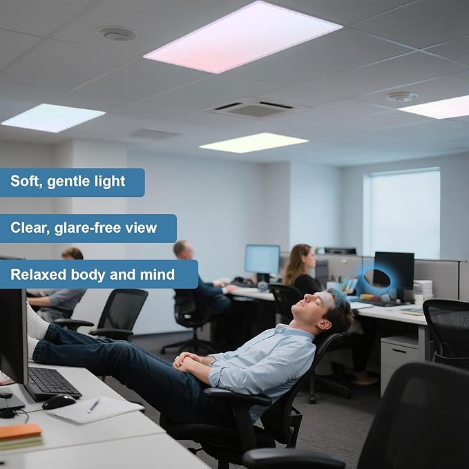 EEEKit 6 PCS Fluorescent Light Diffuser Covers, 4 X 2 FT Magnetic Light Cover, Pastel Fluorescent Lights Shade for Office Classroom Home Drop Ceiling