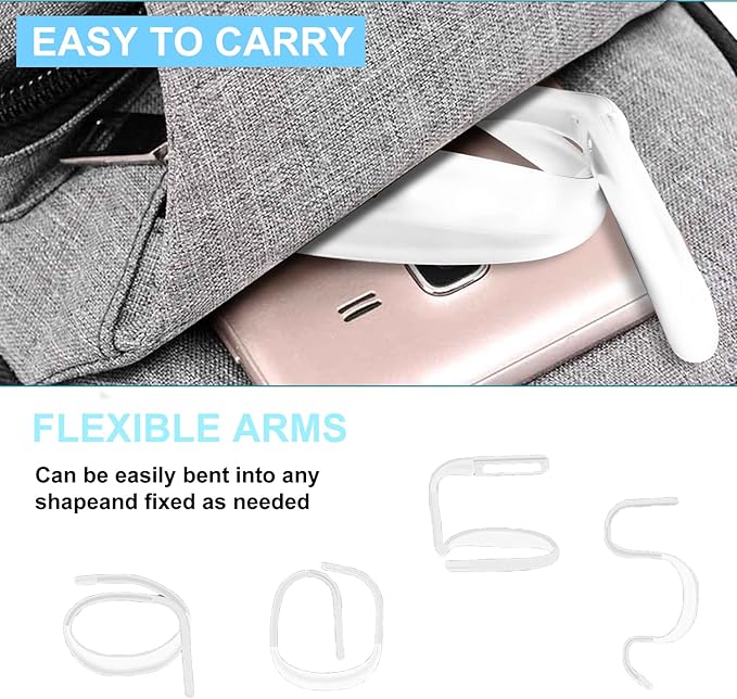 LED Neck Reading Light, Book Light for Reading in Bed, Adjustable Brightness Desk Lamp,3 Color, with Bendable Arms, Suitable for Repairing, Night Running, Walking, Knitting, Camping (2 PCS)