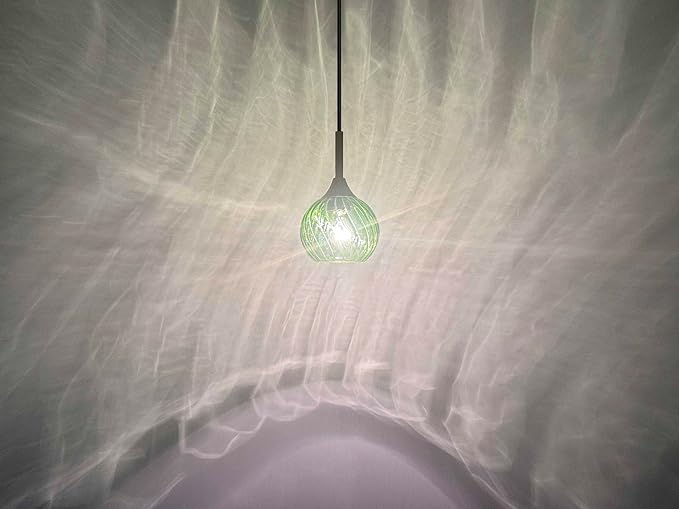 1 Light Pendant Ceiling Light Hanging Modern Farmhouse Indoor Fixture 6" Green Textured Glass Black Finish Dinning Over Sink Kitchen Island