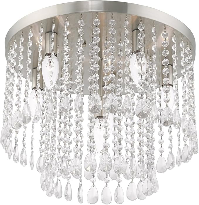 Livex Lighting 6 Lt Brushed Nickel Ceiling Mount