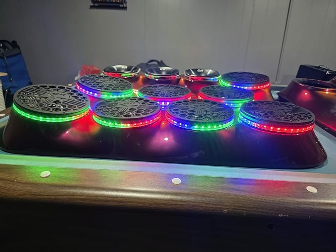 4PCS 6.5" RGB Dream Color Chasing Symphony LEDs Addressable Speaker Rings Lights with Wireless RF Remote Bluetooth App Control Coaxial Speaker Lights Slingshot