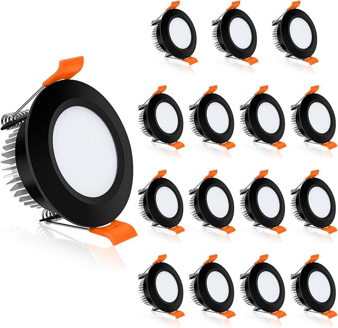 YGS-Tech 2 Inch LED Recessed Lighting, Dimmable Downlight 3W(35W Halogen Equivalent), CRI80, 2700K Ultra Warm White Ceiling Light with LED Driver (16 Pack)