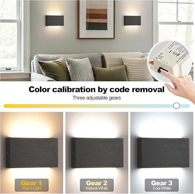 Black Wood wall sconces Lights Indoor for Living Room,wall Lamps Bedroom,Black wall Sconce wall Mounted lamp,wall Mounted Light,Indoor wall Lights