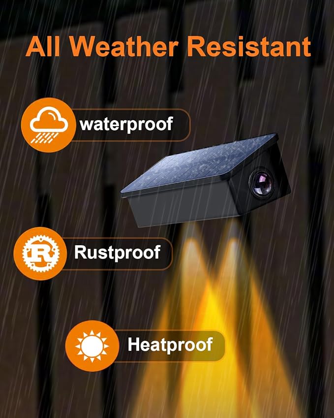 Solar Fence Lights Outdoor Waterproof LED Spot Lights, Warm White, Easy Install, Enhanced Security for Step, Wall, Deck, Patio, Yard, Stair, Walkway, Garden, Garage, Rail & Pool,12pack