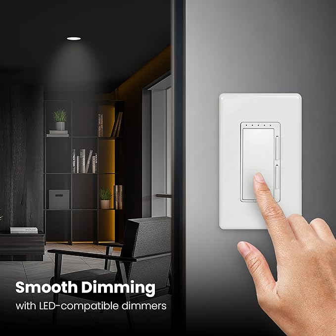 Feit Electric 4" LED Canless Recessed Downlights with Integrated Jbox, 50W Equivalent, Dimmable, 5CCT Selectable White, 90 CRI, 650 Lumens, 50,000-Hour Lifetime, LEDR4JBX/6WYCA/4, 4 Pack