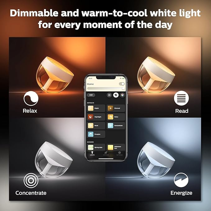 Philips Hue Iris Smart Table Lamp, Gold - White and Color Ambiance LED Color-Changing Light - 1 Pack - Control with Hue App - Compatible with Alexa, Google Assistant, and Apple Homekit