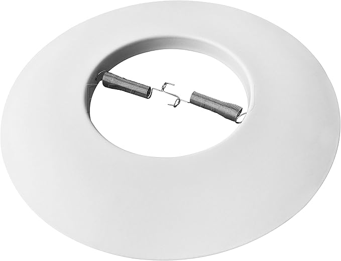 [6-Pack] PROCURU 6" Open Metal Ring Trim for Recessed Can Lights - for BR30, PAR30, LED, Incandescent, CFL, Halogen (White (6-Pack))