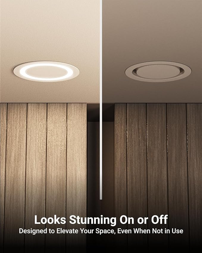 Sunco 12 Pack 6 Inch LED Slim Ultra Thin Canless Lights, Ceiling Recessed Lighting with Metal Junction Box, 900 LM, Selectable CCT 2700K/3000K/4000K/5000K/6000K, 14W, Dimmable ETL