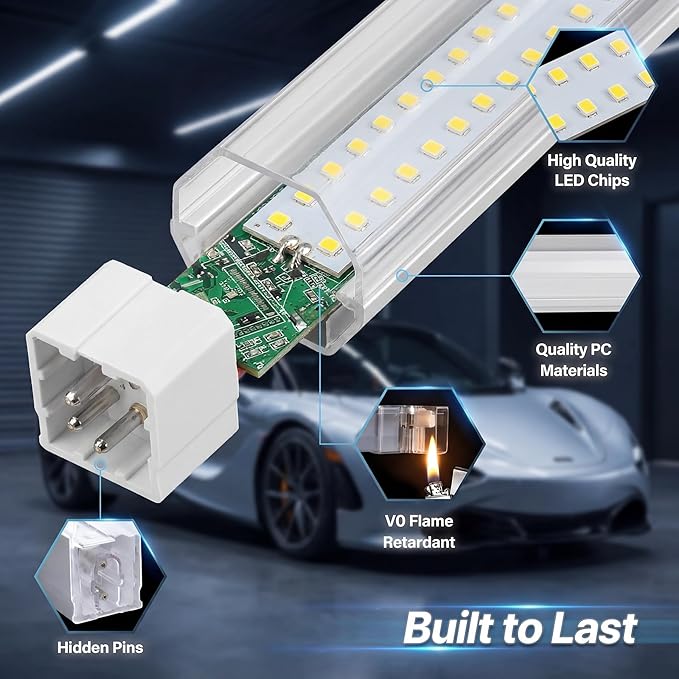 Z Hexagon Garage Lights 210W 25200LM - 35 Pack Super Bright LED Honeycomb Ceiling Lights for Garage, Workshop, Gym, Car Detailing, Barber & Auto Shops