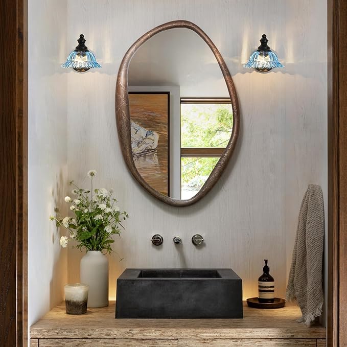 XIEDUN Vanity Light Black Wall Sconces Modern 1-Light Bathroom Sconces