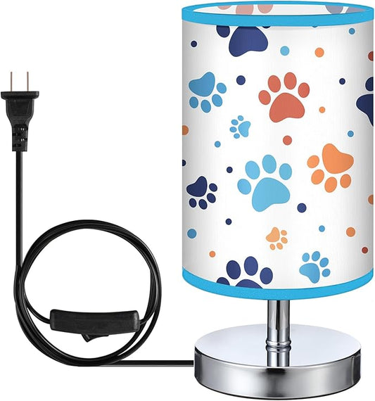 Glooglitter Dog Paw Table Lamps Gifts 3 Colors Dimmable Lights Dog Room Bedroom Decor 9.72 x 5.12 Inch Cute Night Light Paw Bedside Bedroom Lamps for Desk Decor Birthday Gifts
