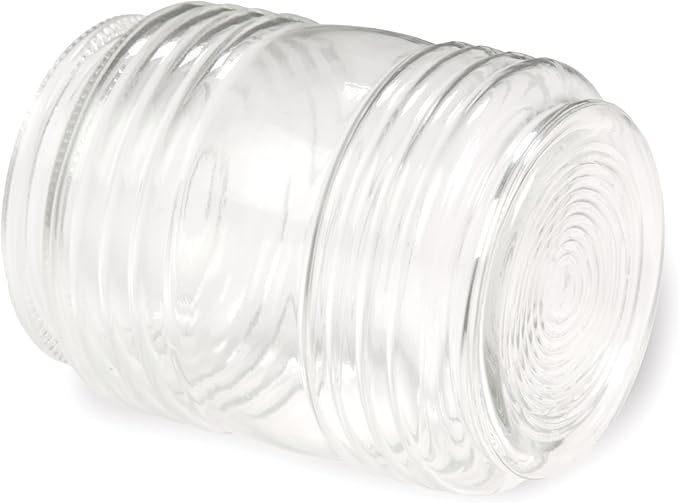 Jelly Jar Light Replacement Glass, Clear Cylinder, 3-Inch Opening – Design House, 924076