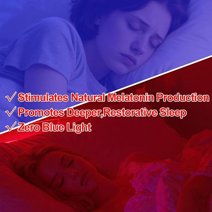 670nm Red Light Night Light for Sleep Therapy[4 Pack] - Zero Blue Light, with Dusk to Dawn Sensor Auto On/Off LED Night Light Plug into Wall for Nursery Bedroom Bathroom