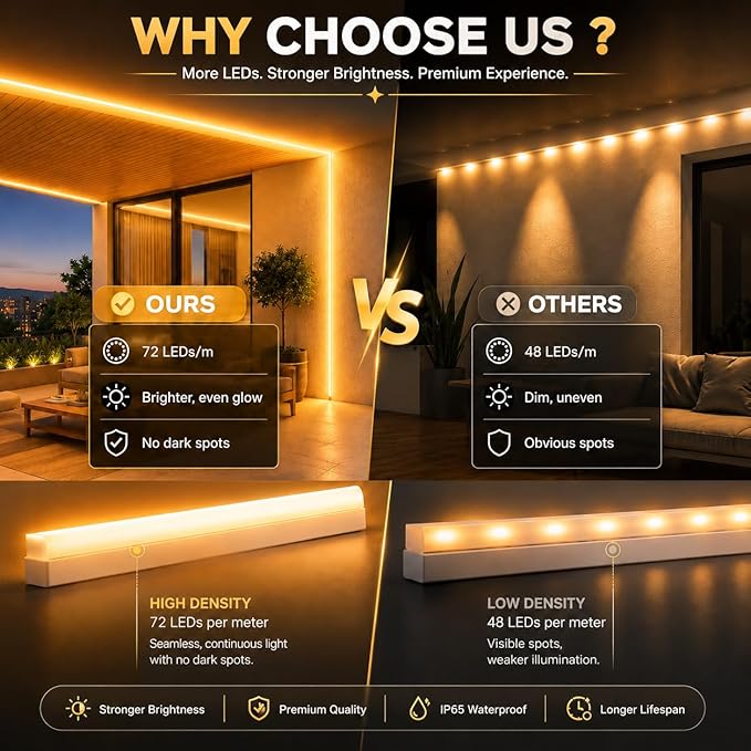 Neon Rope Lights - 16.4Ft Flexible LED Rope Lights,24V RGB Rope Lights Control with App/Remote Multiple Modes,DIY Design, IP65 Waterproof Strip Lights for Bedroom Room Outdoors Decor