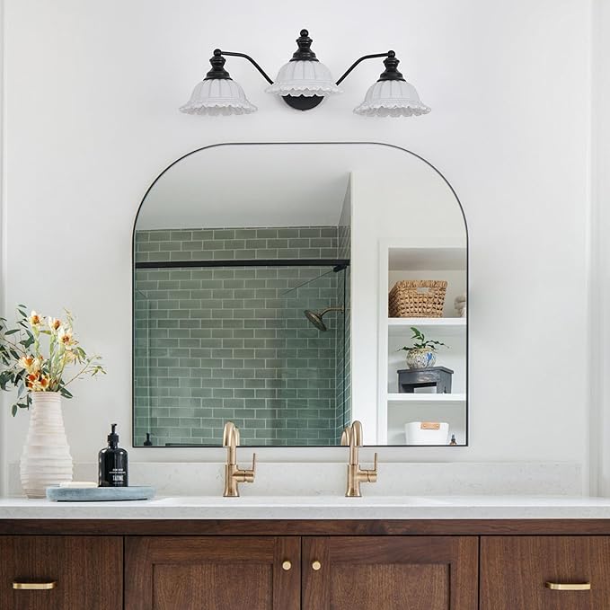 XIEDUN Black 3 Light Vanity Light Modern Bathroom Vanity Light Fixture
