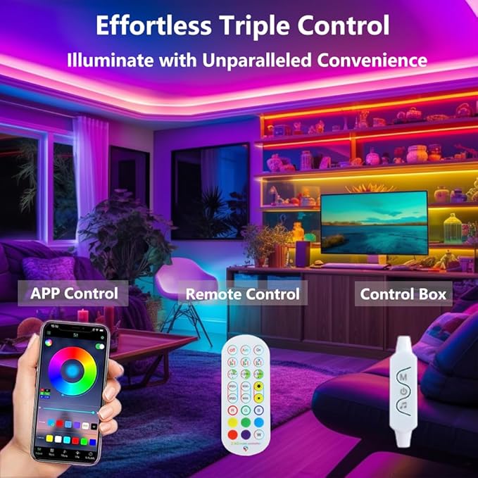 DC 5V USB WS2812B WS2811 WS2813 WS2815 1903 16703 LED Strip Controller for LED Module Pixel Strip Light, 1M/3.3FT 3pin JST Connector,Bluetooth/Music APP/3Key Remote Control (USB(2.4G))