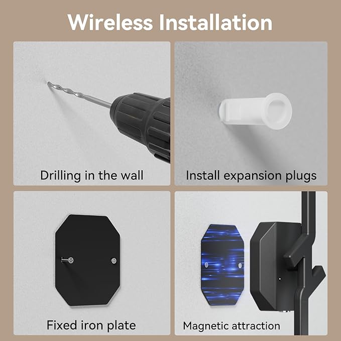 Battery Operated Wall Sconce Set of Two,USB Rechargeable Wall Sconce with Remote Control,3000K-6000K Infinite Dimmable Wall Lamps for Bedroom,Background Wall,Living Room,Hallway,Wall Decor,28inch