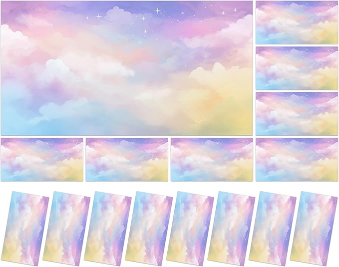 8 Pcs Fluorescent Light Covers with 80 Magnets Decorative for Classroom Ceiling Light 4 x 2 Feet Magnetic Light Covers Filter Easy Install for Office Hospitals & Home Drop Ceiling Supplies(Rainbow )
