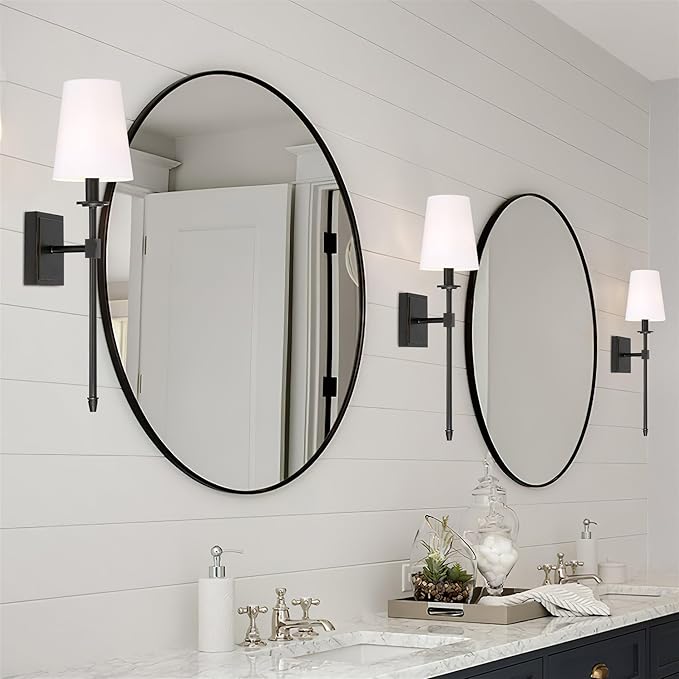 Kira Home Torche 20" Wall Sconce/Wall Light + Linen Shade, Oil-Rubbed Bronze Finish