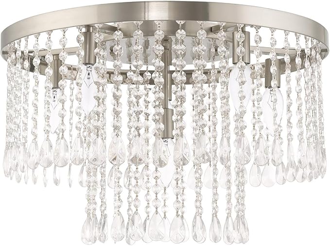 Livex Lighting 6 Lt Brushed Nickel Ceiling Mount