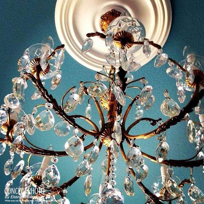 Ekena Millwork Berkshire Ceiling Medallion, Pearl White