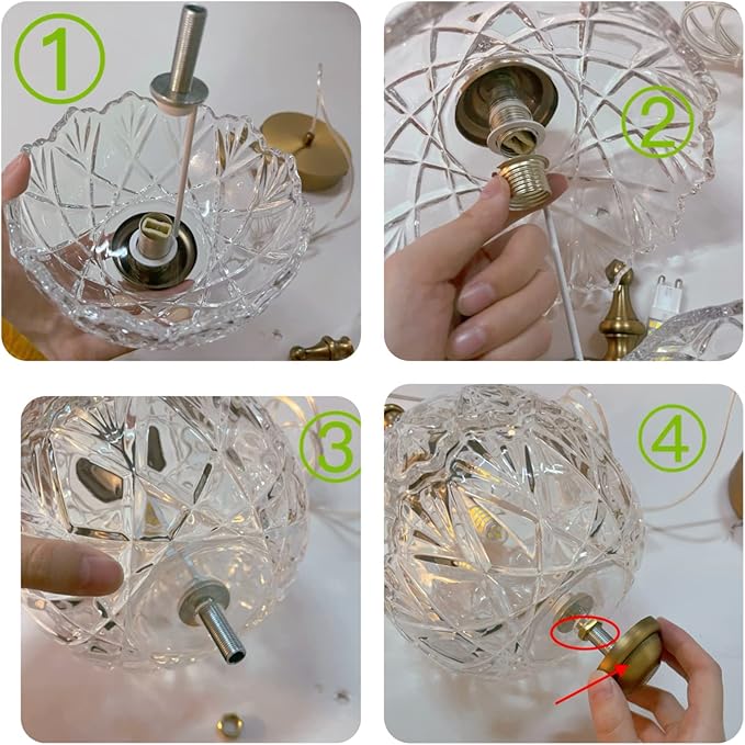 Antique Adjustable Pendant Light Fixtures Delicate Decorative Pattern Glass Ceiling Pendant Lighting for Kitchen Island Dining Room with Original Vintage Design