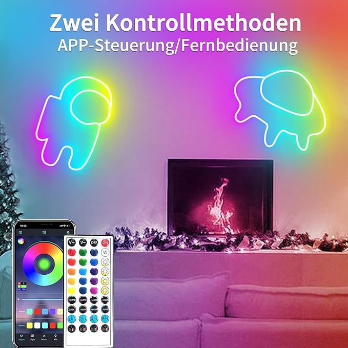 segrass 132FT Led Neon Rope Lights Control with App/Remote,Flexible Led Rope Lights,Multiple Modes,IP65 Outdoor RGB Neon Lights Waterproof,Music Sync Gaming Led Neon Strip Lights for Bedroom Décor