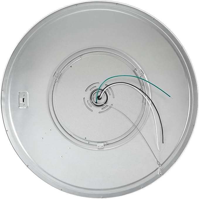 Maxxima 24 in. LED Flush Mount Ceiling Light Fixture - 3300 Lumens, 5 CCT 2700K/3000K/35000K/4000K/5000K, Round Color Selectable Panel Light, Dimmable, Suitable for Bathroom or Shower