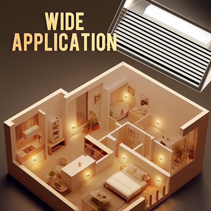 DORESshop LED Night Lights Plug into Wall [2 Pack], Plug in Nightlight, 3 Level Brightness Adjustable Night Light, Dusk to Dawn Sensor, Nightlights for Adults, Bedroom, Bathroom, Hallway, Silver Cover