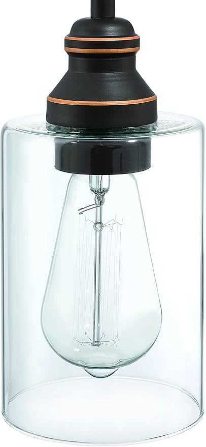 WISBEAM Pendant Lighting Fixture, Hanging Ceiling Lights with E26 Medium Base Max. 60 Watts, ETL Rated, Bulbs not Included, 3-Pack