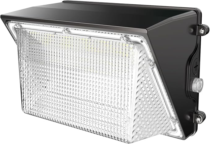 HYPERLITE LED Wall Pack Light: 150W Security Wall Lights with Dusk-to-Dawn Photocell - 5000K 120V LED Wall Lights for Paito Yard Shop Warehouse Barn Factory UL Listed