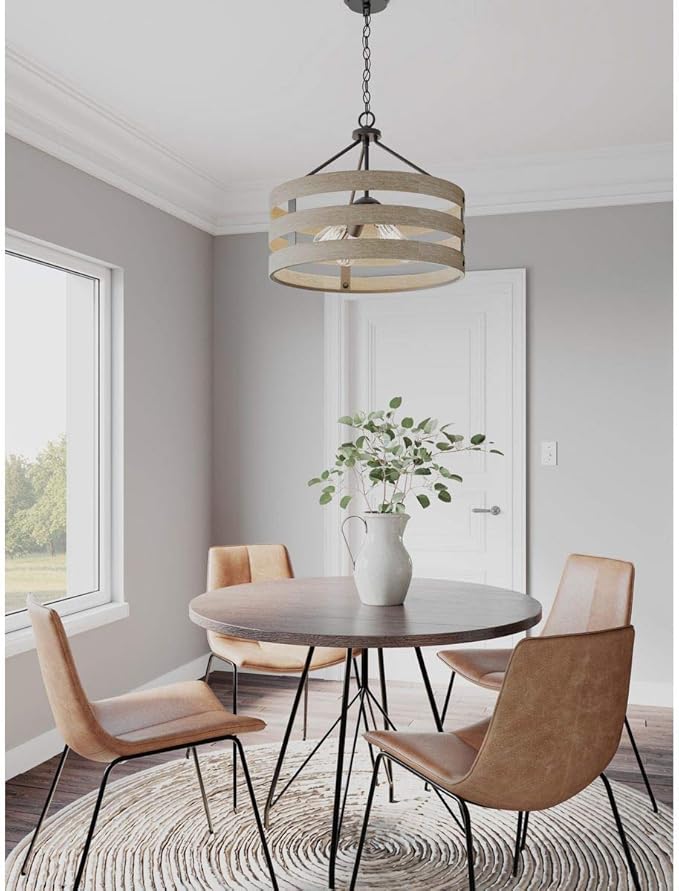 Gulliver Collection 4-Light Coastal Pendant Light Graphite