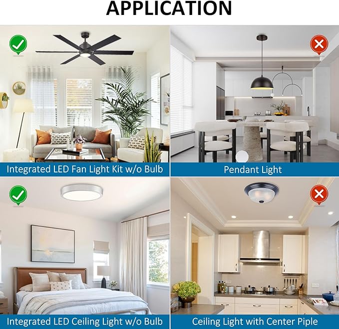 4 Inch Ceiling Fan LED Light Replacement 18W 2100LM, 3CCT 3000K 4000K 5000K Ceiling Fan Light Kit, Round LED Retrofit Kit for Ceiling Light, 120V, CRI90, Dimmable