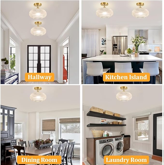 Semi Flush Mount Ceiling Light Fixture,Sloped Ceiling Light Fixture,Vintage Light Fixtures,Globe Glass Ceiling Fixture,Kitchen Over Sink Lighting Fixtures,Hanging Light Fixture for Bedroom Porch