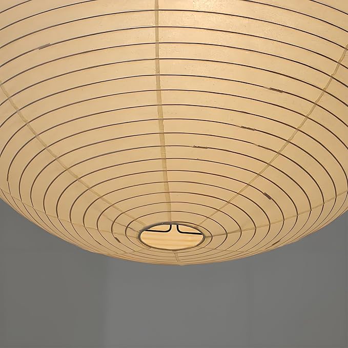 2 Pack Plug in Pendant Light,15 Ft Hanging Paper Lantern 12" White Paper Lamp Hanging Pendant Light with On/Off Switch for Birthday Wedding Living Room and Home Decor