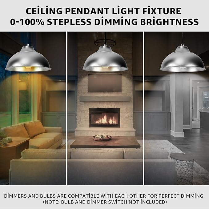 Brushed Nickel Pendant Lights Kitchen Island,Hanging Pendant Light Fixtures,Kitchen Pendant Lighting Over Island