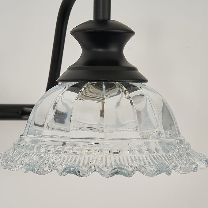 XIEDUN Black 7 Light Vanity Light Bathroom Light Fixtures