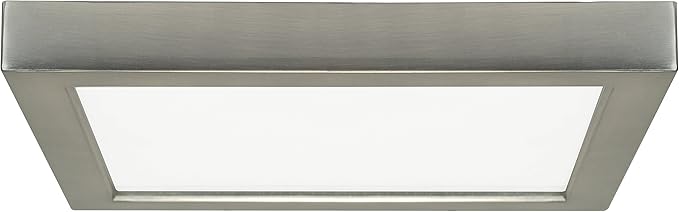 Satco S21515 Transitional LED Flush Mount in Pwt, Nckl, B/S, Slvr. Finish, 9.00 inches