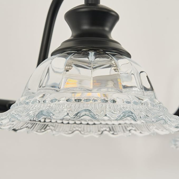 XIEDUN Bathroom Vanity Light Black 8 Light