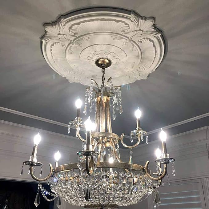 Ekena Millwork CM17PEGLSDecorative Ceiling Medallions Modeled After Original Historical Patterns & Designs, Gold