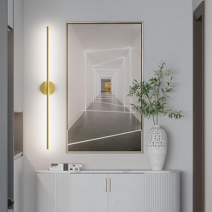 Modern Gold Vanity Light Fixture 40Inch 5000K Bathroom Light Over Mirror 360° Rotatable Bathroom Sconce(White Light)