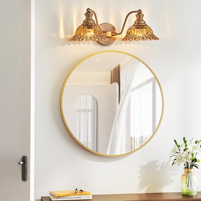 XIEDUN Tea 2 Light Vanity Light Bathroom Light Vanity Lights for Bathroom Vanity Light Fixtures